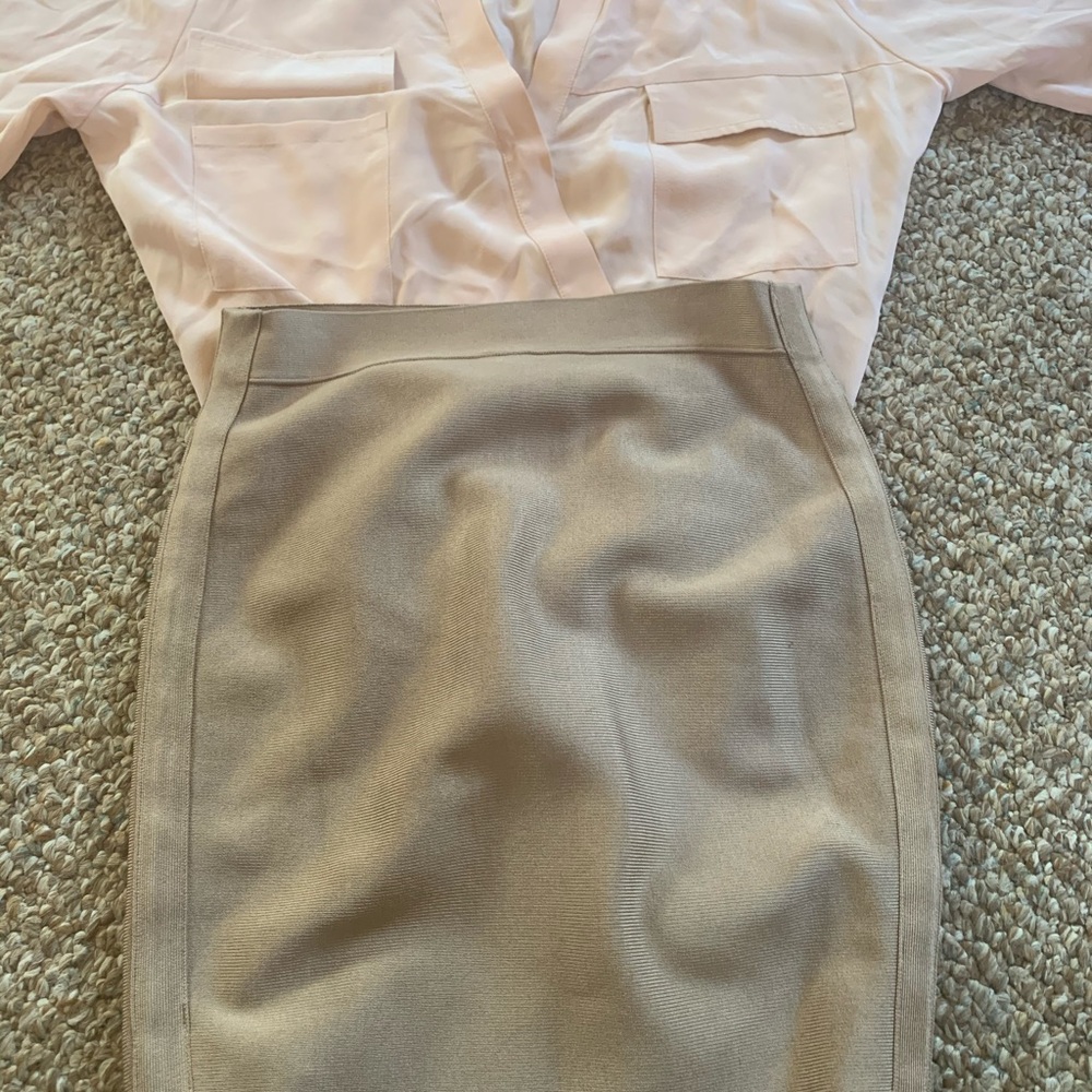 Bandage style skirt and bodysuit